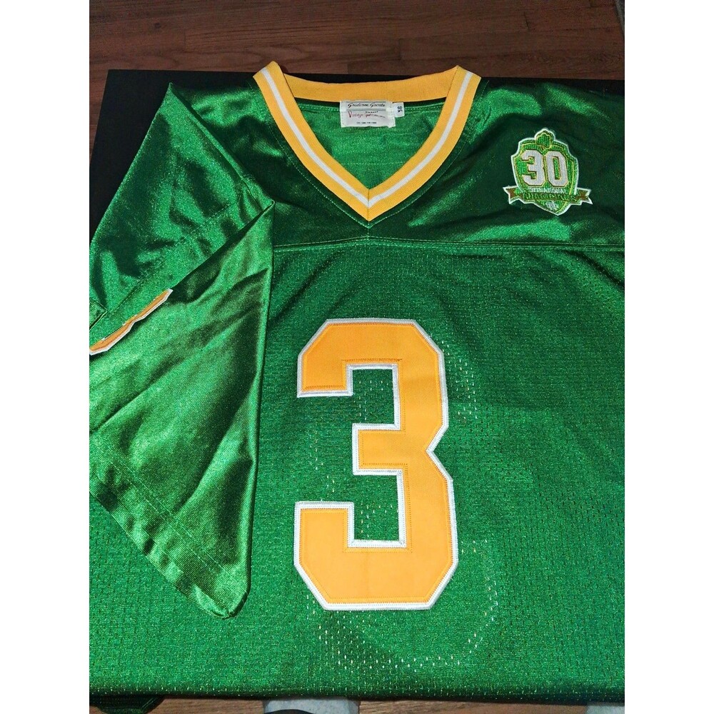 Gridiron Greats Joe Montana Notre Dame Fighting Irish #3 Green Jersey 56